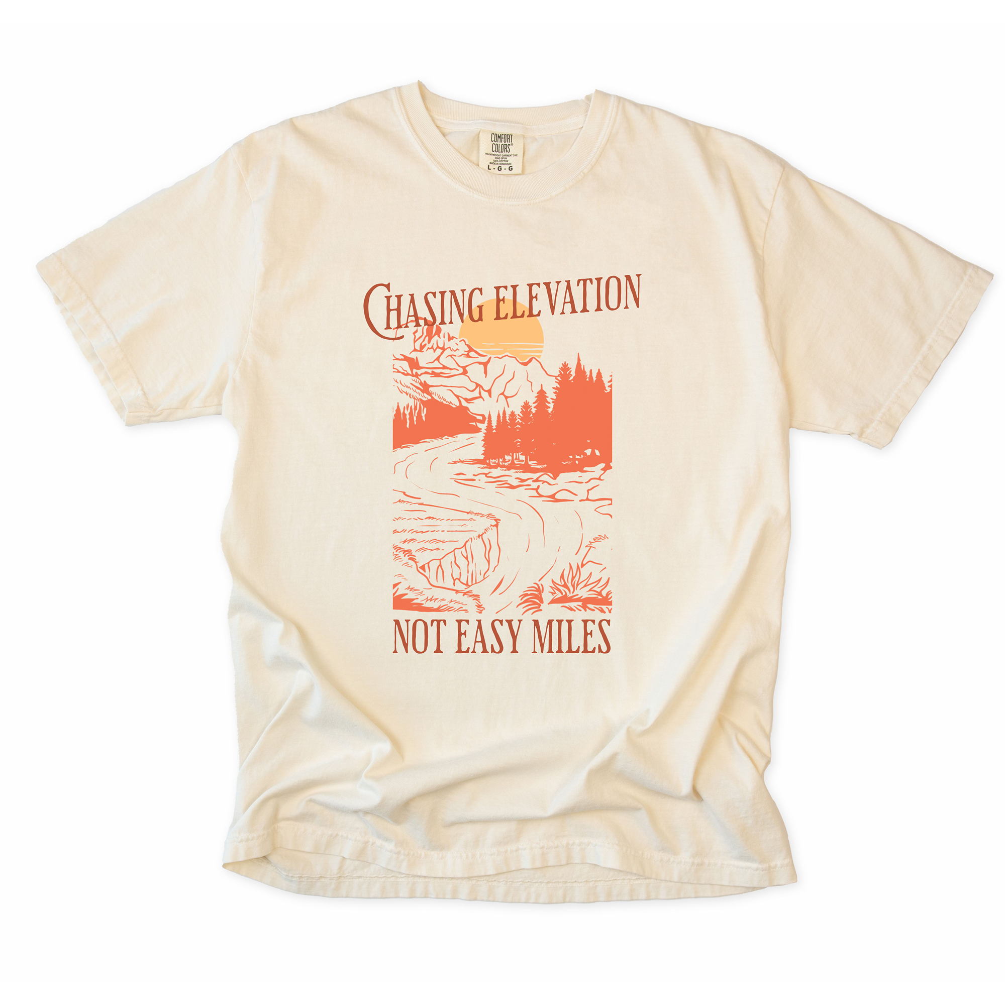 Chasing Elevation Not Easy Miles T-Shirt