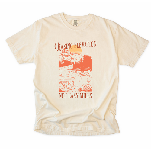 Chasing Elevation Not Easy Miles T-Shirt