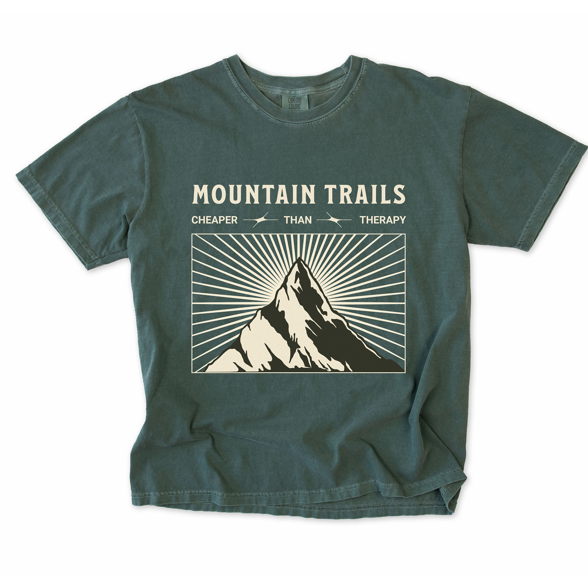 Mountain Trails Cheaper Than Therapy T-Shirt