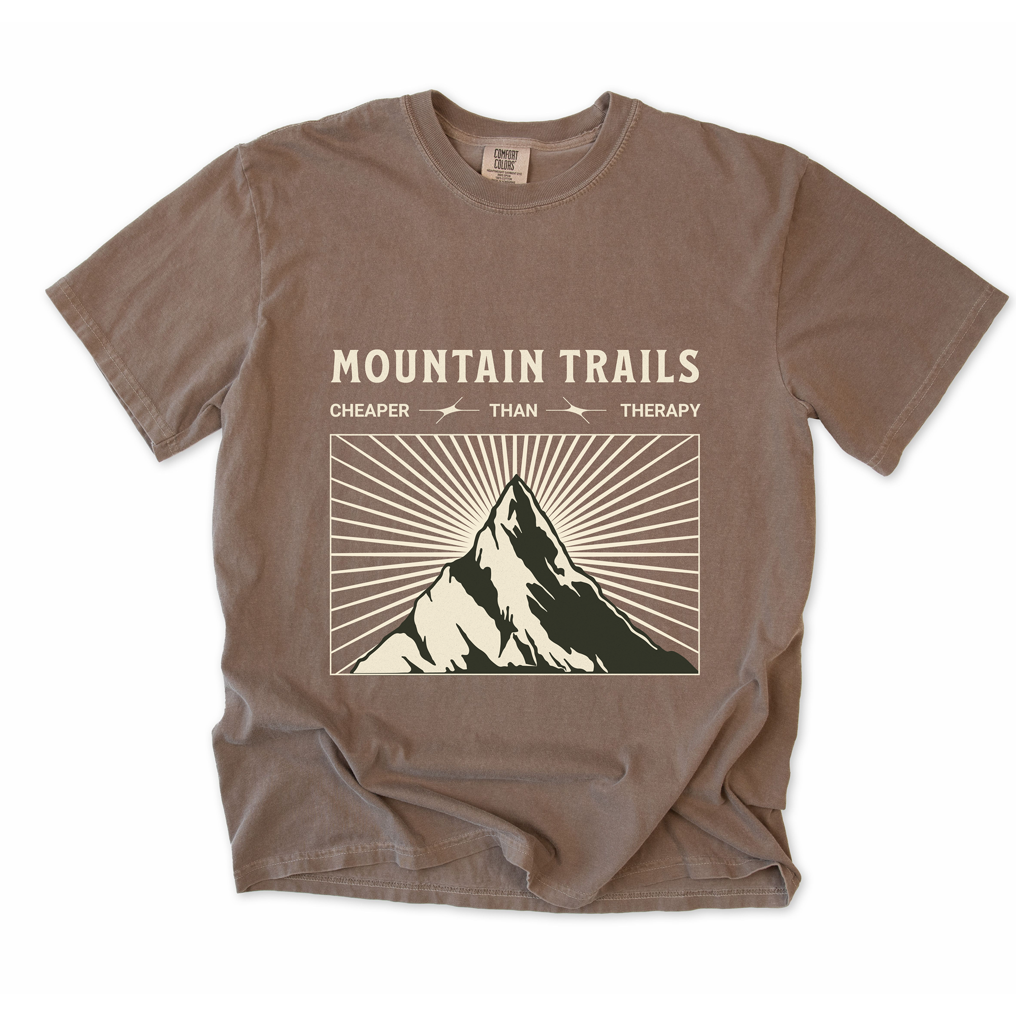 Mountain Trails Cheaper Than Therapy T-Shirt