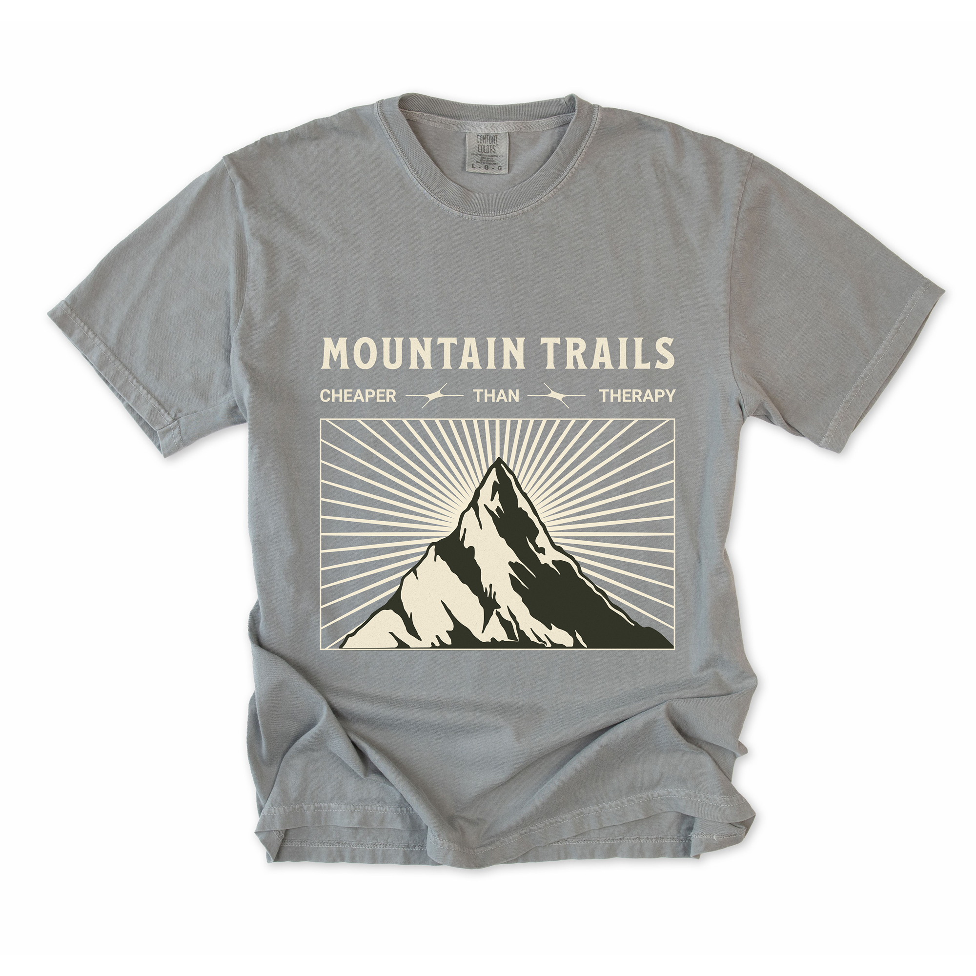 Mountain Trails Cheaper Than Therapy T-Shirt