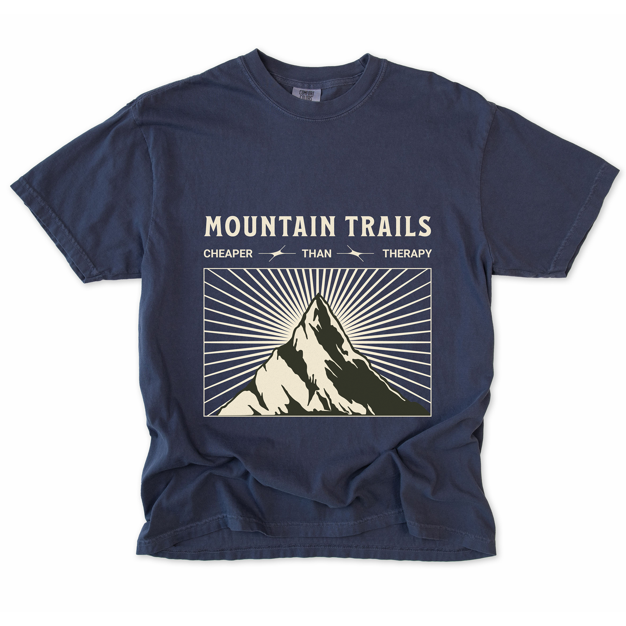 Mountain Trails Cheaper Than Therapy T-Shirt