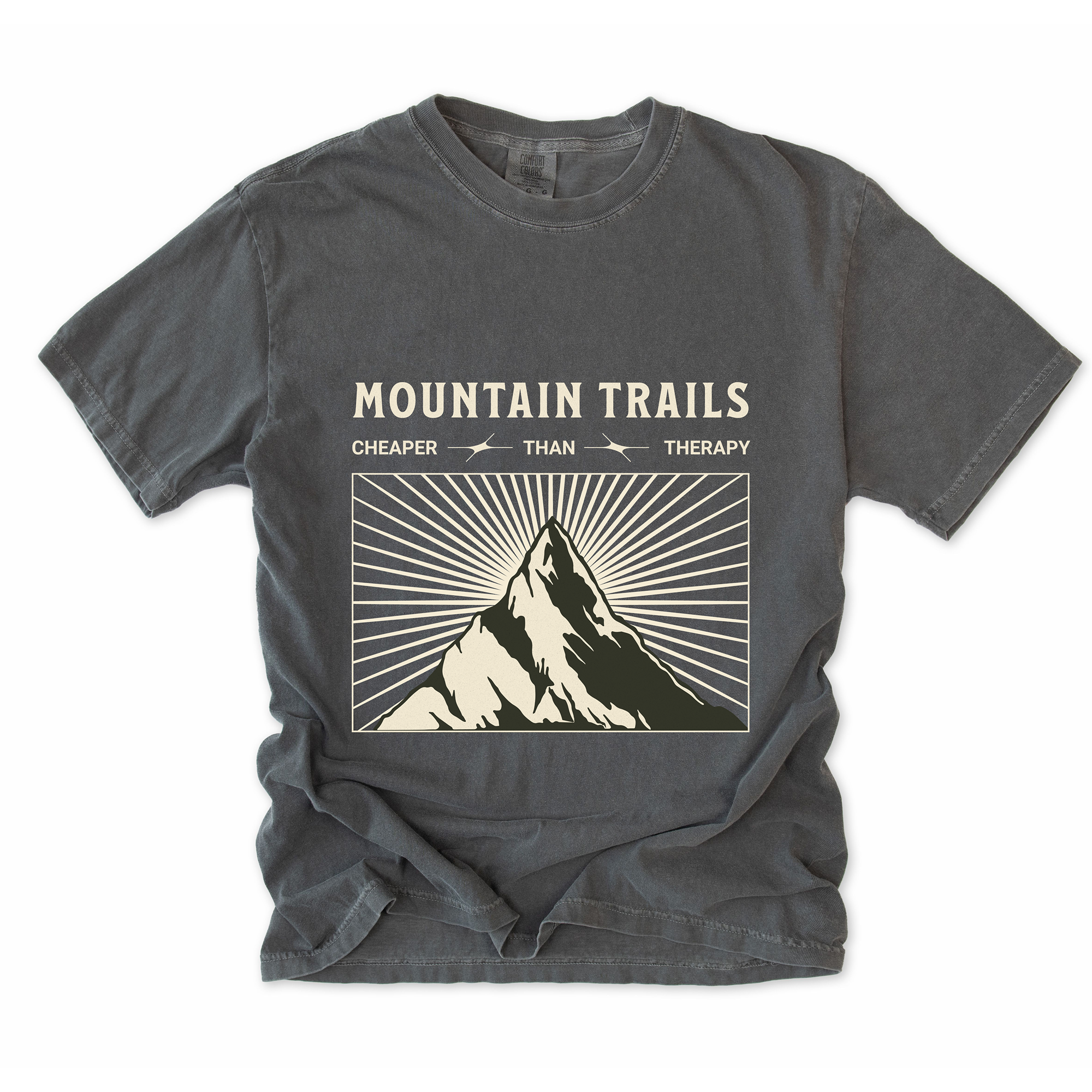 Mountain Trails Cheaper Than Therapy T-Shirt
